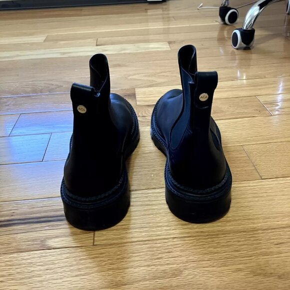 AGL – Chelsea Combat Boot Size 8.5/38.5 EU Black Leather - Picture 3 of 9